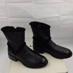 Anne Klein Women's Fiona Ankle Boot, Black, Women's Size 6.5